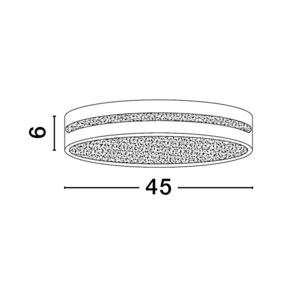 Plafoniera da cucina rotonda led 3000k