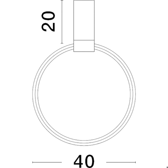 Plafoniera circolare orientabile led 30w 3000k dimmerabile