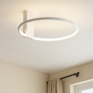 Plafoniera bianca da cucina led 3000k orientabile minimal
