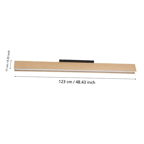 Anchorena z eglo plafoniera moderna in legno led rgb da 2700k a 6500k