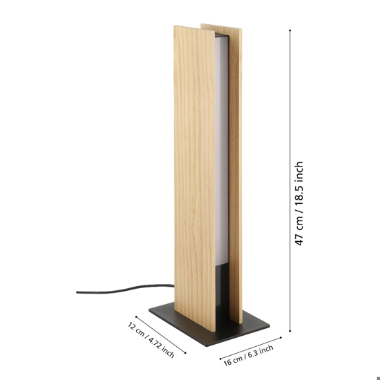 Anchorena z eglo lampada da tavolo stile nordico led rgb da 2700k a 6500k
