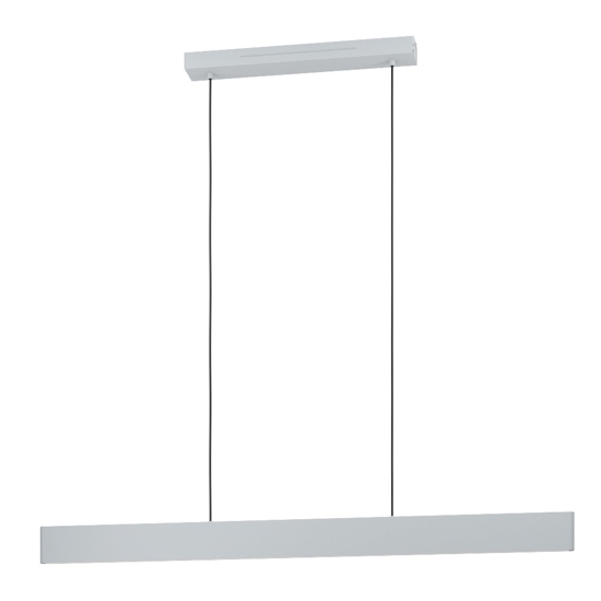 Andreas z eglo lampadario per cucina moderna grigio led rgb da 2700k a 6500k controllo remoto app
