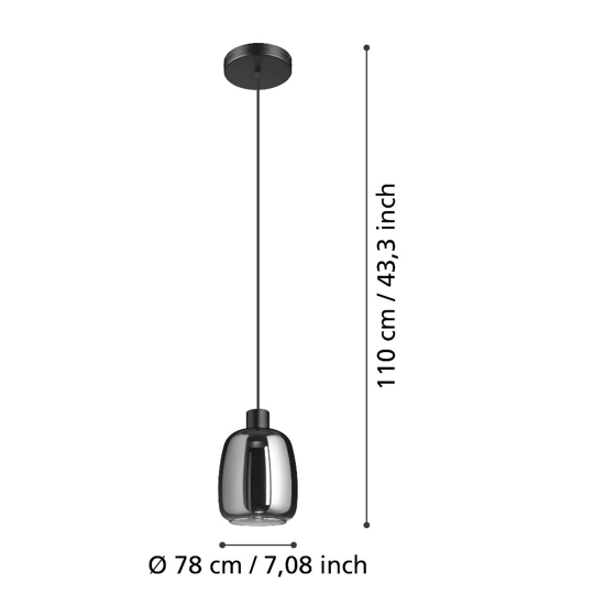 Molochio z eglo lampada a sospensione per cucina led rgb da 2700k a 6500k