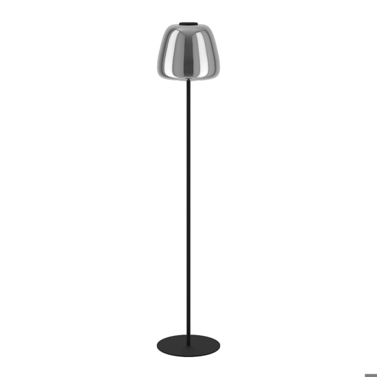 Alfero z eglo lampada da terra con paralume in vetro led rgb da 2700k a 6500k