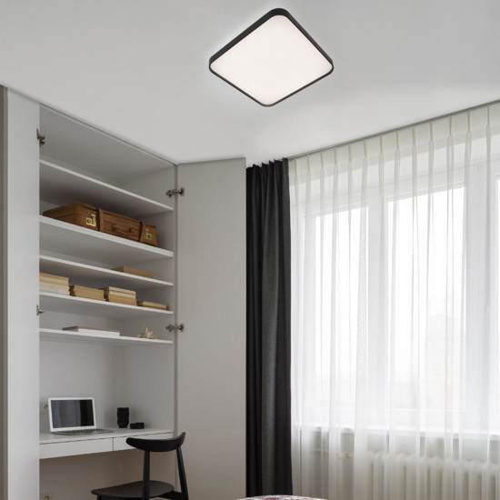 Plafoniera per cucina quadrata moderna led 3000k