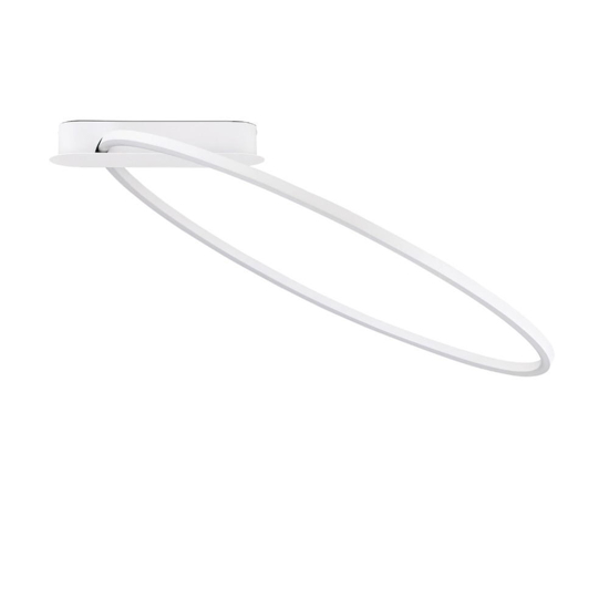 Plafoniera cerchio design moderna bianca led 30w 3000k