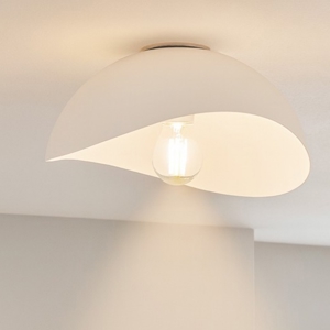 Plafoniera 30cm kiki cupola bianca per cucina moderna