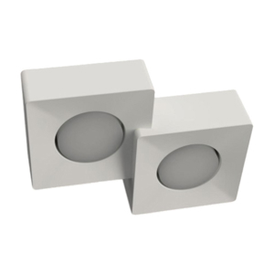 Plafoniera da soffitto per cucina bianca 2 luci