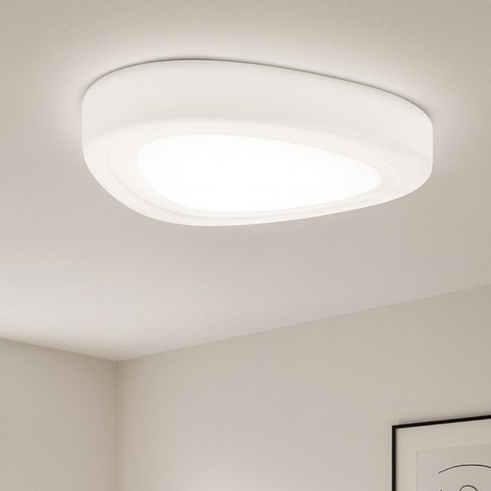 Mou perenz illuminazione plafoniera per cucina moderna design bianco