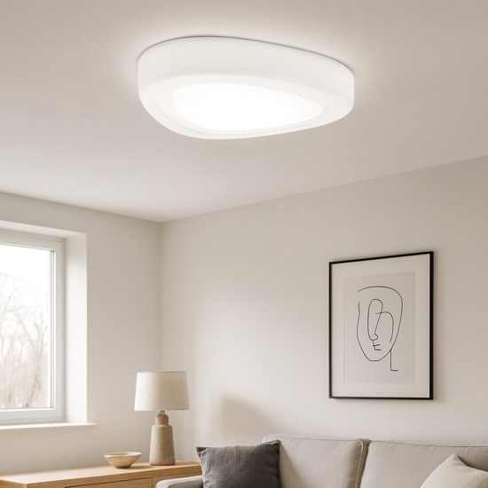 Mou perenz illuminazione plafoniera per cucina moderna design bianco