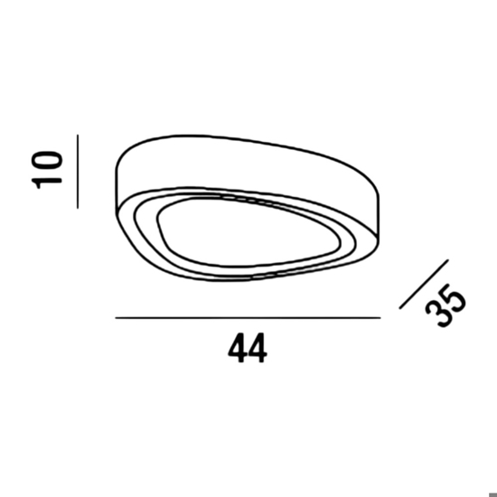 Mou perenz illuminazione plafoniera per cucina moderna design bianco