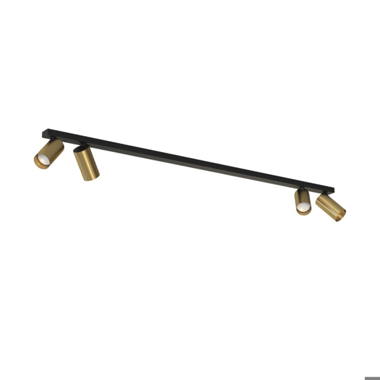 Plafoniera da cucina con 4 faretti orientabili fp