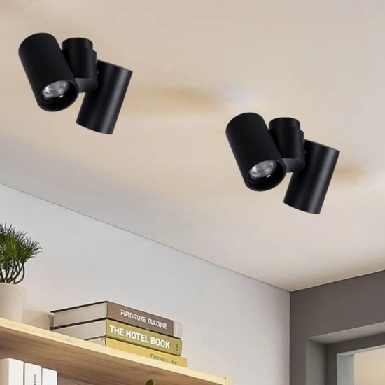 Plafoniera da cucina con faretti per illuminazione pensili