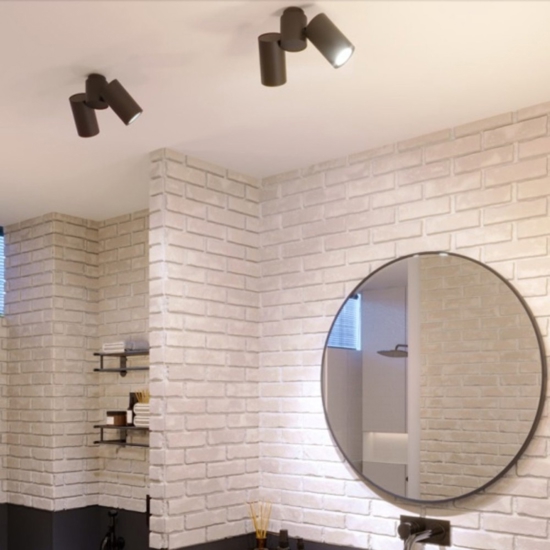 Plafoniera da cucina con faretti per illuminazione pensili