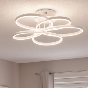 Ideal lux karol pl d65 plafoniera led 78w 4000k design fiore moderno