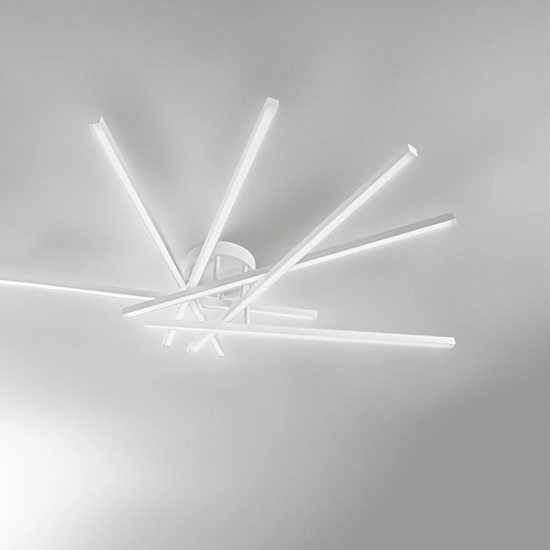 Plafoniera bianca led syncro perenz illuminazione led 70w cct