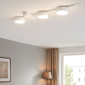 Lampada bianca 3 luci con faretti gx53 led moderna