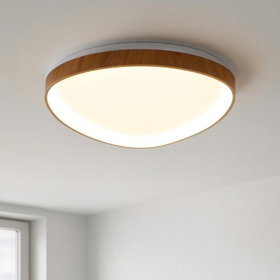 Plafoniera da cucina effetto legno led 2700k a 5000k con telecomando