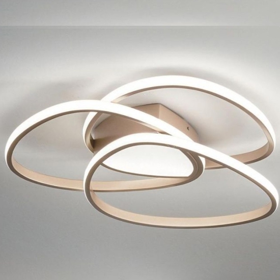 Plafoniera led ondaluce md rose oro