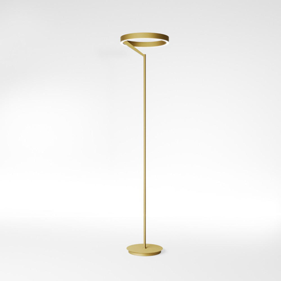 Criseide gea luce piantana moderna metallo oro led 3000k dimmerabile
