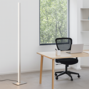 Gea luce eartha lampada da terra led 3000k design moderno bianca