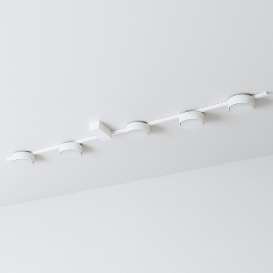 Plafoniera bianca design gx53 led