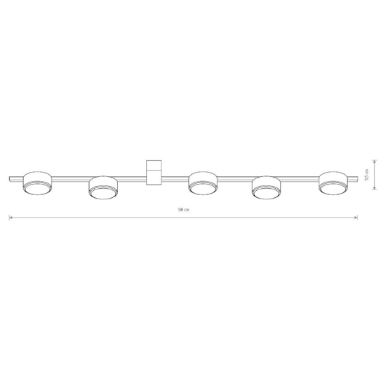 Plafoniera bianca design gx53 led