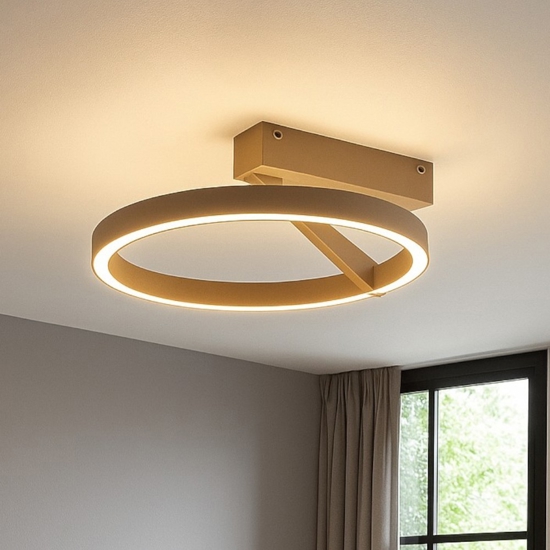Plafoniera rotonda sabbia led 33w 3000k 4000k vivida meridiana