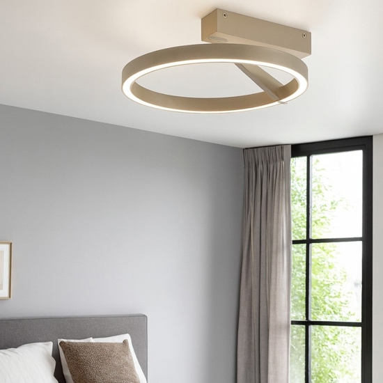 Plafoniera rotonda sabbia led 33w 3000k 4000k vivida meridiana