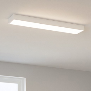 Plafoniera led da ufficio 3000k linea light tara bianco ip40
