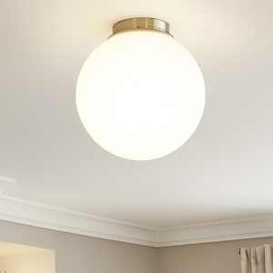 Mapa pl1 d40 ideal lux plafoniera a soffitto sfera 40cm vetro bianco