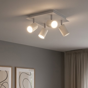 Spot pl4 plafoniena per cucina con faretti direzionabili ideal lux