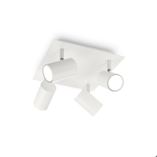 Spot pl4 plafoniena per cucina con faretti direzionabili ideal lux