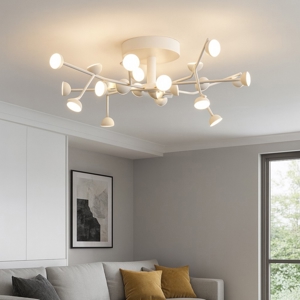 Plafoniera per camera da letto led 72w 3000k design moderna