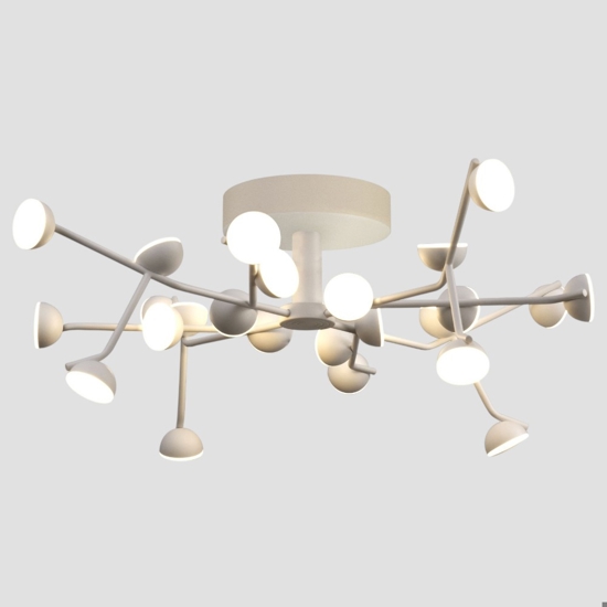 Plafoniera per camera da letto led 72w 3000k design moderna