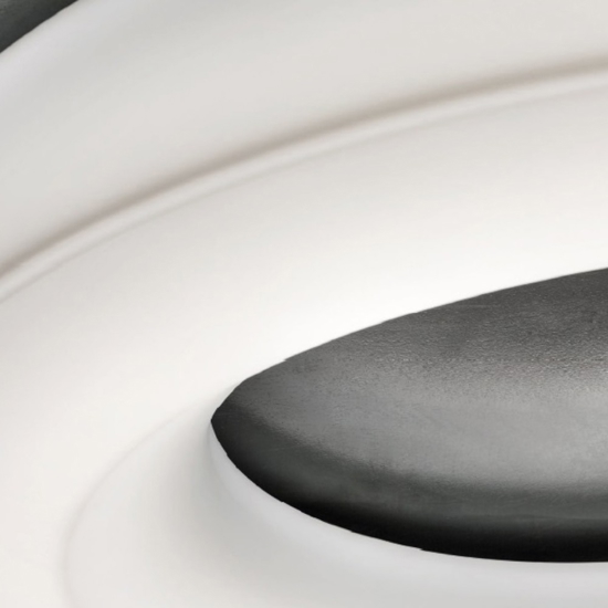 Plafoniera led 76cm 33w 3000k luce dimmerabile saturn stilnovo