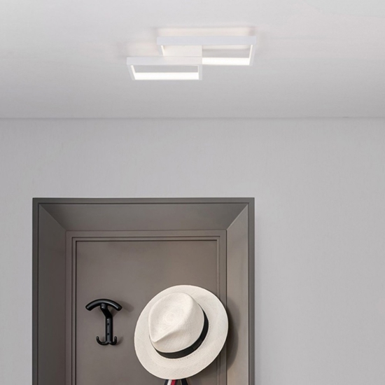 Plafoniera bianca led 19w 3000k