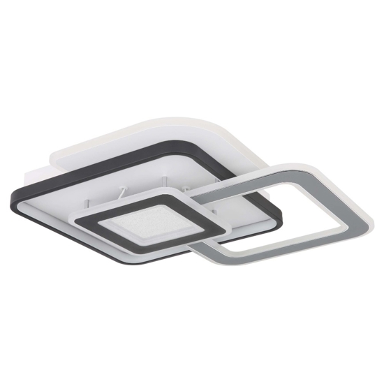 Plafoniera da soffitto led 3000k nero grigio