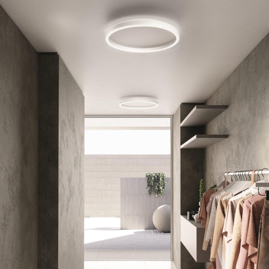 Gea luce aela bianco plafoniera da cucina led 3000k 4000k