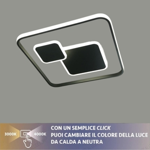 Plafoniera led 30w roile vivida antracite