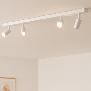 Plafoniera da cucina moderna 4 luci orientabili bianca toplight