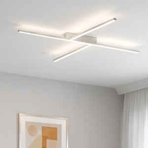 Xilema stilnovo plafoniera led 3000k alluminio lucido