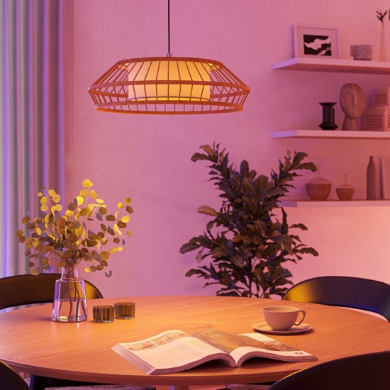 Yuku z eglo lampada a sospensione per cucina stile nordico led rgb da 2700k a 6500k