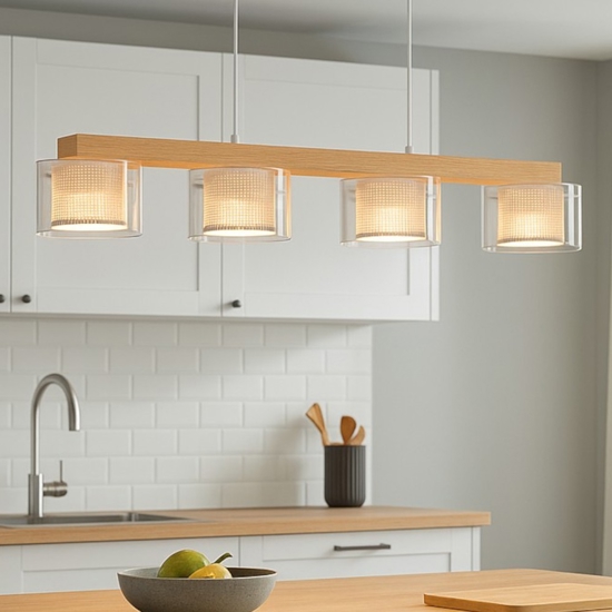 Portico z eglo lampadario da cucina paralumi in vetro 4 luci led rgb cct da 2700k a 6500k