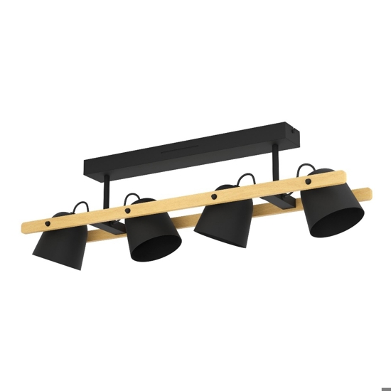 Hornwood z eglo plafoniera smart da cucina con 4 faretti led rgb cct da 2700k a 6500k