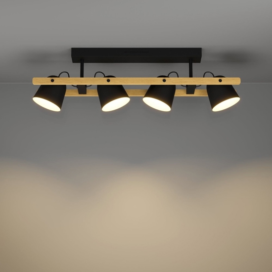 Hornwood z eglo plafoniera da cucina con 4 faretti led rgb da 2700k a 6500k