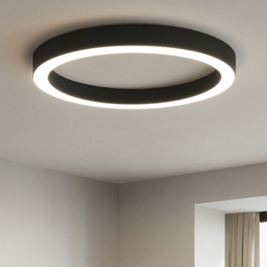 Gea luce flor plafoniera moderna led 80w 3000k forma ad anello