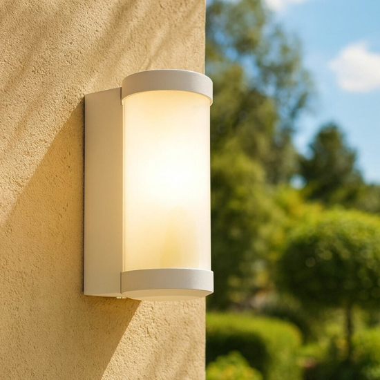 Applique da esterno bianca moderna led 6w 4000k ip65