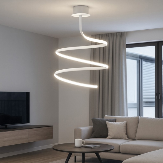 Plafoniera led 3000k originale dimmerabile vivida ribbon