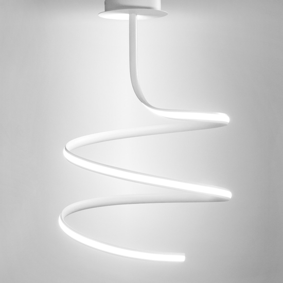 Plafoniera led 3000k originale dimmerabile vivida ribbon
